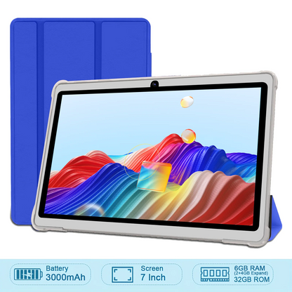 2026 Global Version 7 Inch 4G WiFi Kids' tablet Quad Core 2GB RAM 32GB ROM Dual Cameras Children's Gifts Tablets Android 11