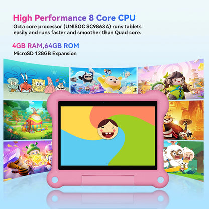 10-Inch Kids Tablet Adreamer KidsPad10Pro 4GB 64GB with Kids Education Software For Children Studying Kids-proof Case