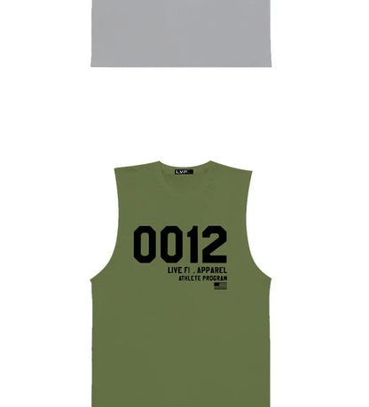 Men's Summer Fitness Tank Top Gym Workout Running Sleeveless Vest Bodybuilding Singlet Muscle Cotton Shirt Man Sports Casual Top