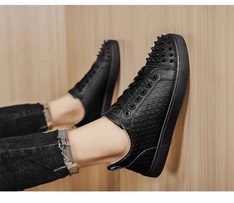 Comfortable Breathable Studded Sneakers for Men Women Casual Sports Shoes Fashion Lightweight Walking Shoes