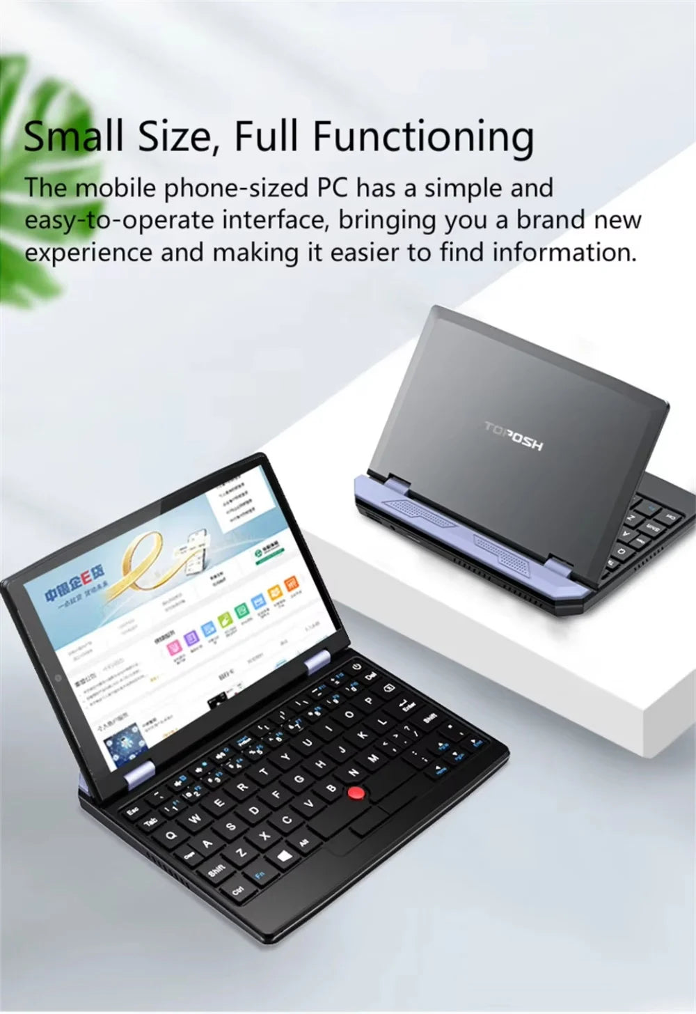 Mini Laptop IPS Touch Screen Intel N95 CPU 16GB+256GB Netbook PC