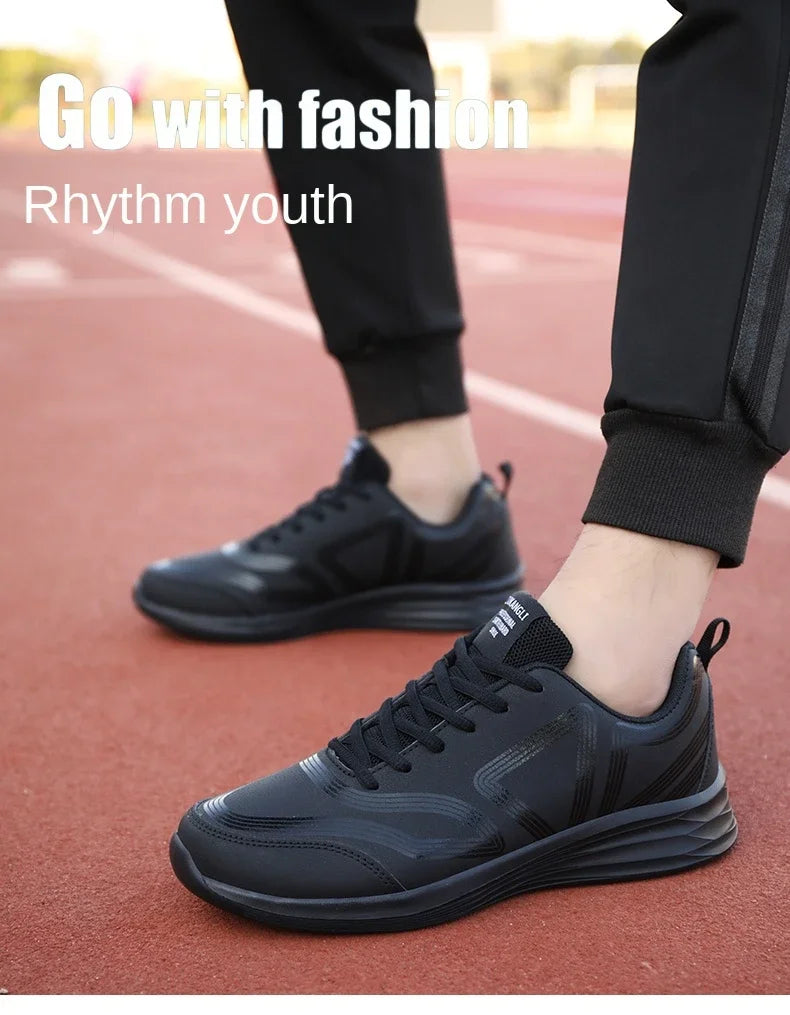 Black Sneakers Comfortable Sports Running Shoes For Men Tenis Masculinos Autumn Lightweight Casual Shoe Zapatillas Hombre