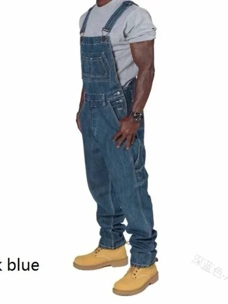 Plus Size Overall Denim Jeans
