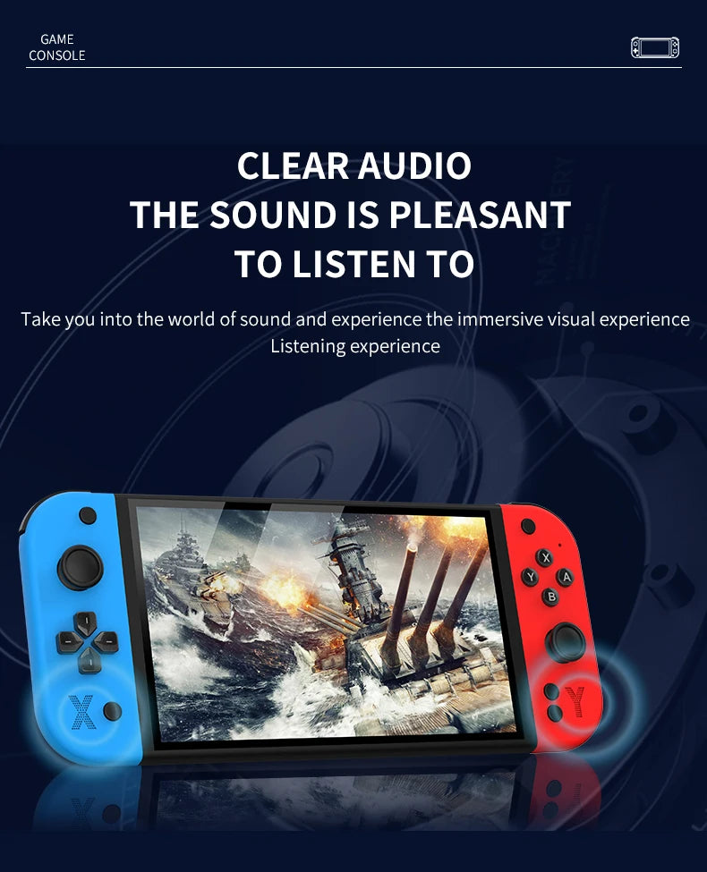 G90 retro arcade handheld console offers long battery life and a lightweight, portable design, and can be connected to a TV, mak