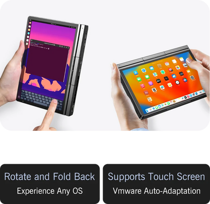 New 2025 version! GPD Pocket 4 8.8-inch AMD Ryzen AI 9 HX 370/8840U 64GB RAM 2TB NVMe Mini Laptop Computer for business