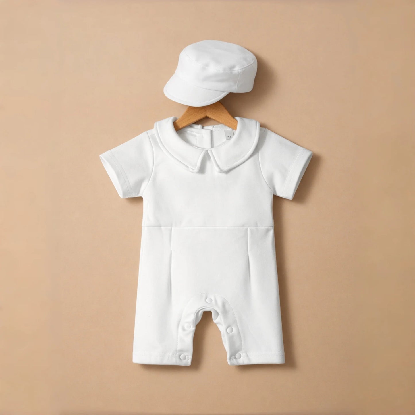 Baptism Clothes for Infant Boys Girls Soft Cotton Bodysuit 3-24 Months Baby First Christening Outfit Summer Toddler Suit