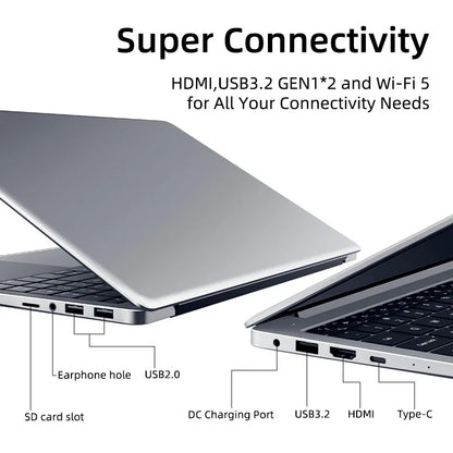 Markut 15.6 Inch Laptop Intel Core i5-1135G7 / i7-1165G7 Portable FHD Screen Notebook No RAM No SSD - German Keyboard