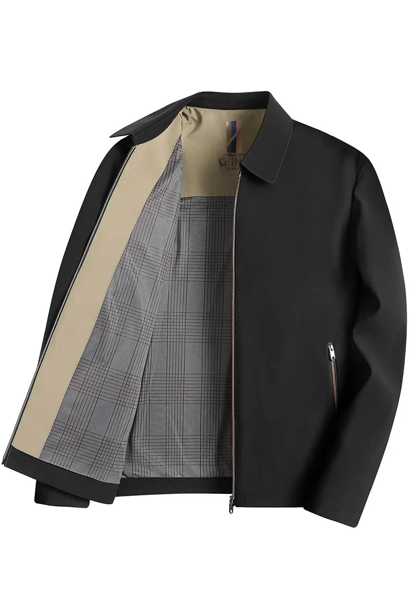 Smart Casual Men's Suit Jacket High Quality Outwear Coats Men Casual Waterproof Jackets Spring Autumn Solid Color Business Coat