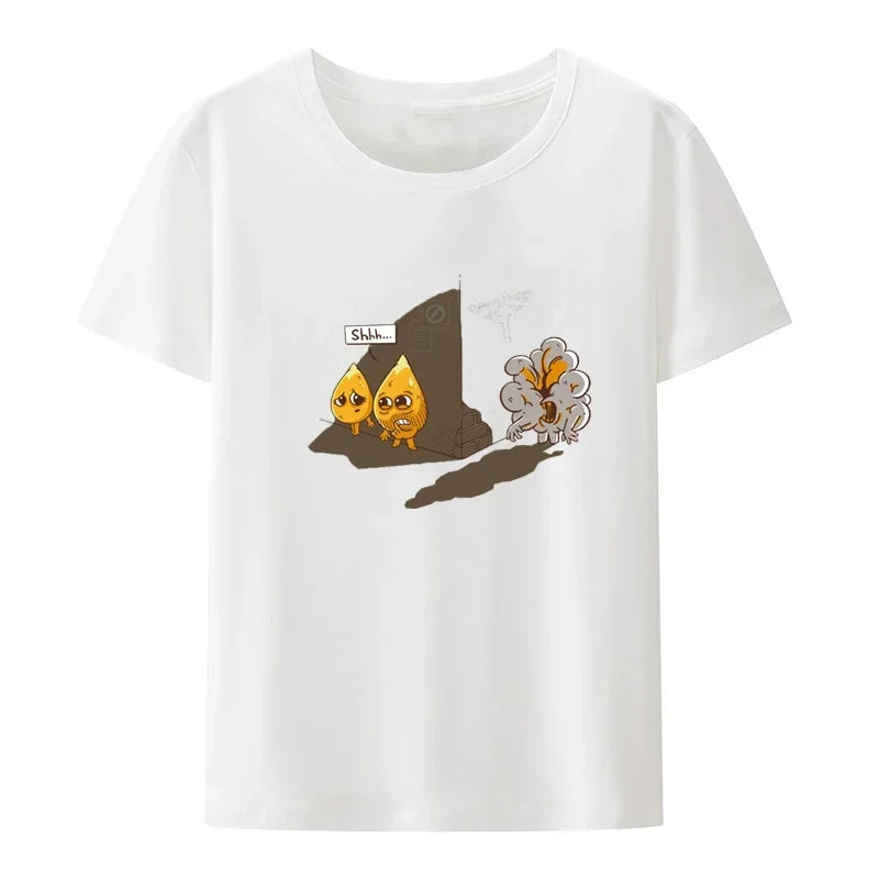 Funny The Last Sofas Print T-shirt Novelty Clothing Tops Leisure Style Camiseta Men Clothing Graphic T Shirts Harajuku Y2k