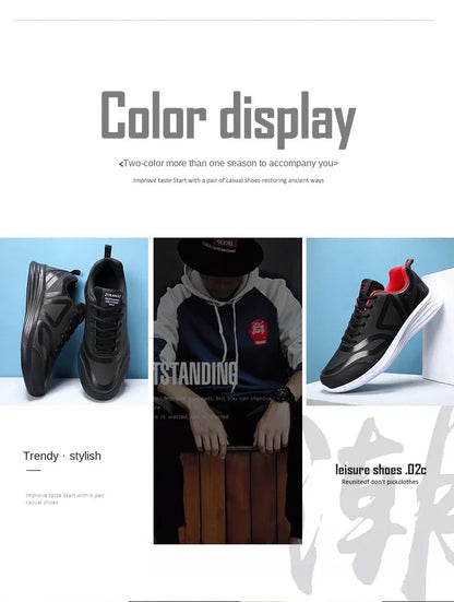 Black Sneakers Comfortable Sports Running Shoes For Men Tenis Masculinos Autumn Lightweight Casual Shoe Zapatillas Hombre