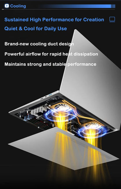 2026 New 15.6 Inch FHD Laptop Intel Core i7-8650U 32GB RAM 2TB SSD Windows 11 Pro Ultra Slim Gaming Office Study Notebook