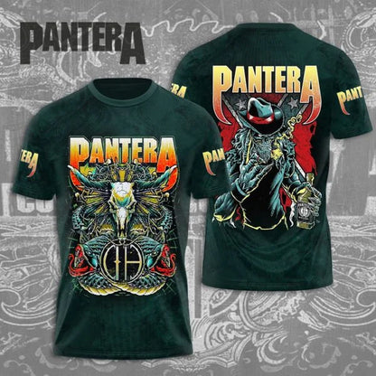 Popular Heavy Metal Rock Band Pantera 3D Print Men Women T-shirt O-neck Short Sleeve Hip Hop Top Casual Streetwear Kids Tees