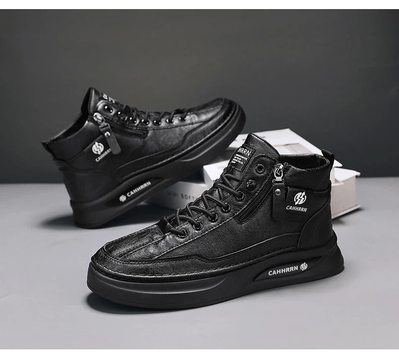 Male Sneakers High-top Loafers Skateboard Sports and Leisure Shoes for Men Men's Sneakers Non-Slip Soft and Comfortable New