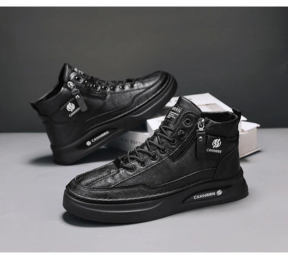 Male Sneakers High-top Loafers Skateboard Sports and Leisure Shoes for Men Men's Sneakers Non-Slip Soft and Comfortable New