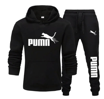 New Fashionable Fitness Jogging Casual Sportswear Set of 2-piece Pullover Hoodie and Long Pants for Men in Autumn and Winter