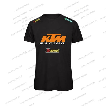 2026 Summer New KTM Racing Suit Mountain Bike Motorcycle Crew Neck Short Sleeve Breathable Quick-Drying Top