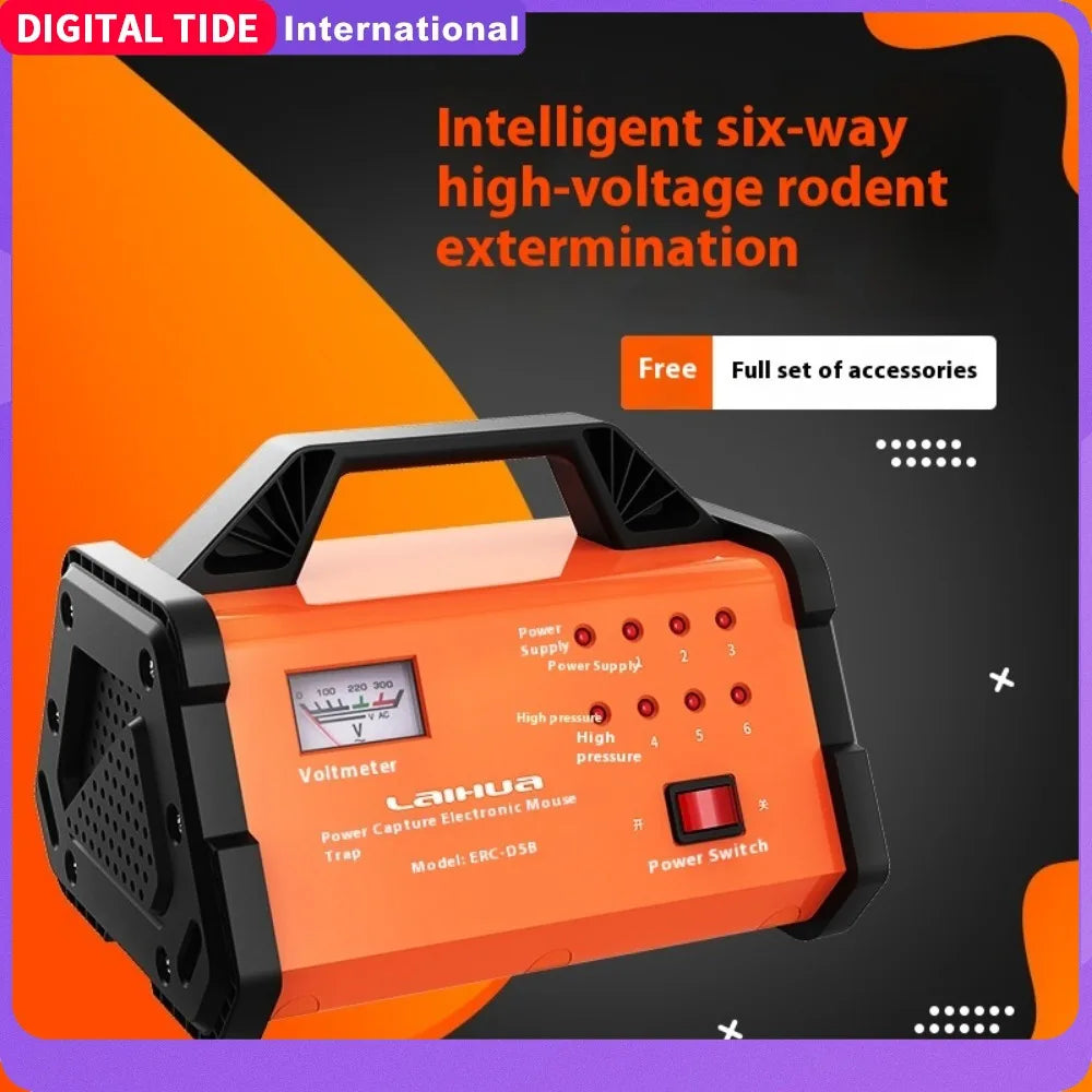 Electronic Mouse Trap Household high-voltage high-power infrared intelligent electronic mouse trapping machine 6-way mouse trap