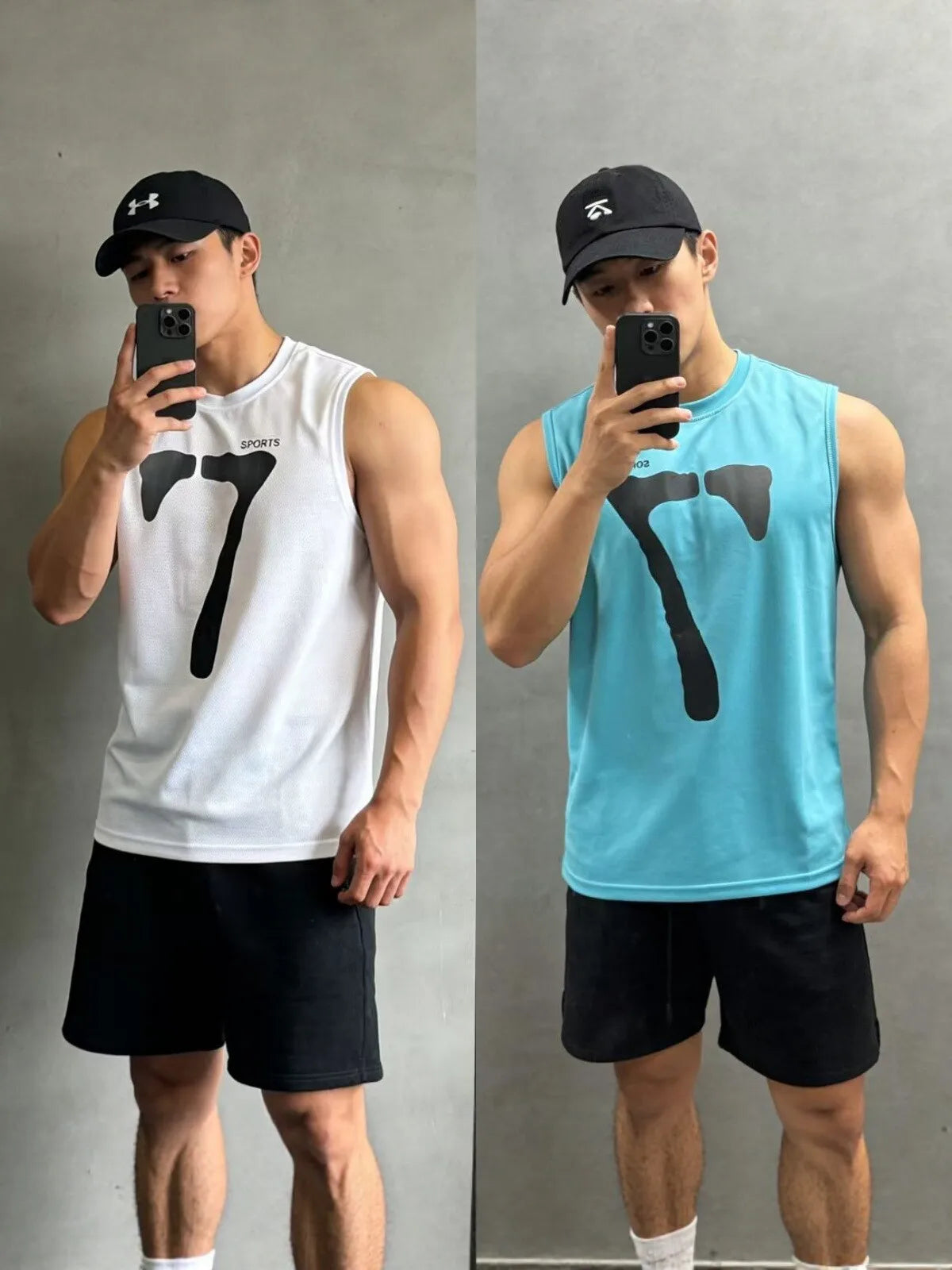 Running Tank Top Men Summer Sport Gym Vest Quick Dry Training Tanktop Workout Singlets Man Fitness Bodybuilding Sleeveless Shirt