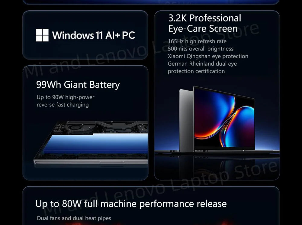 【Russia Stock】Xiaomi REDMI Book Pro 16 2026 Ultra5-338H/Ultra X7-358H 32GB+1TB 16" 3.2K 165Hz Screen
