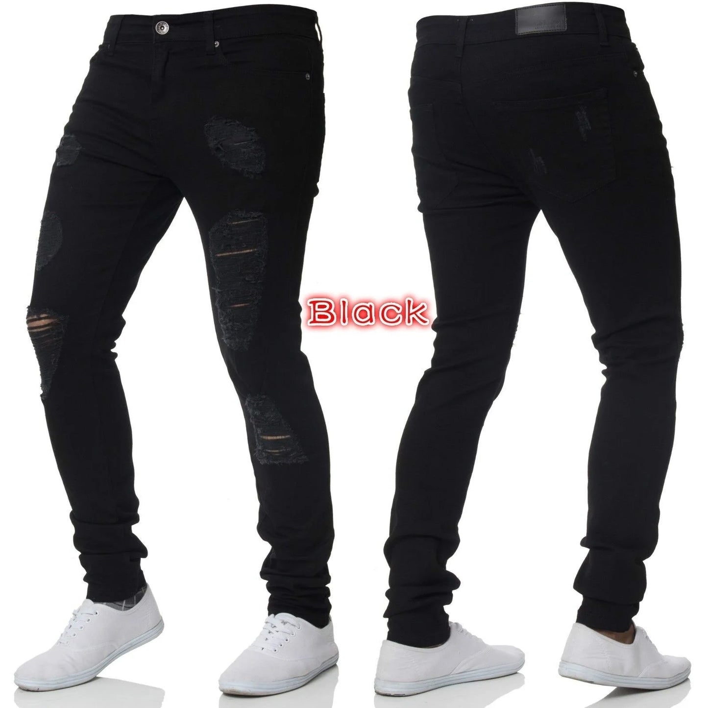 Stretch Slim Baggy Jeans