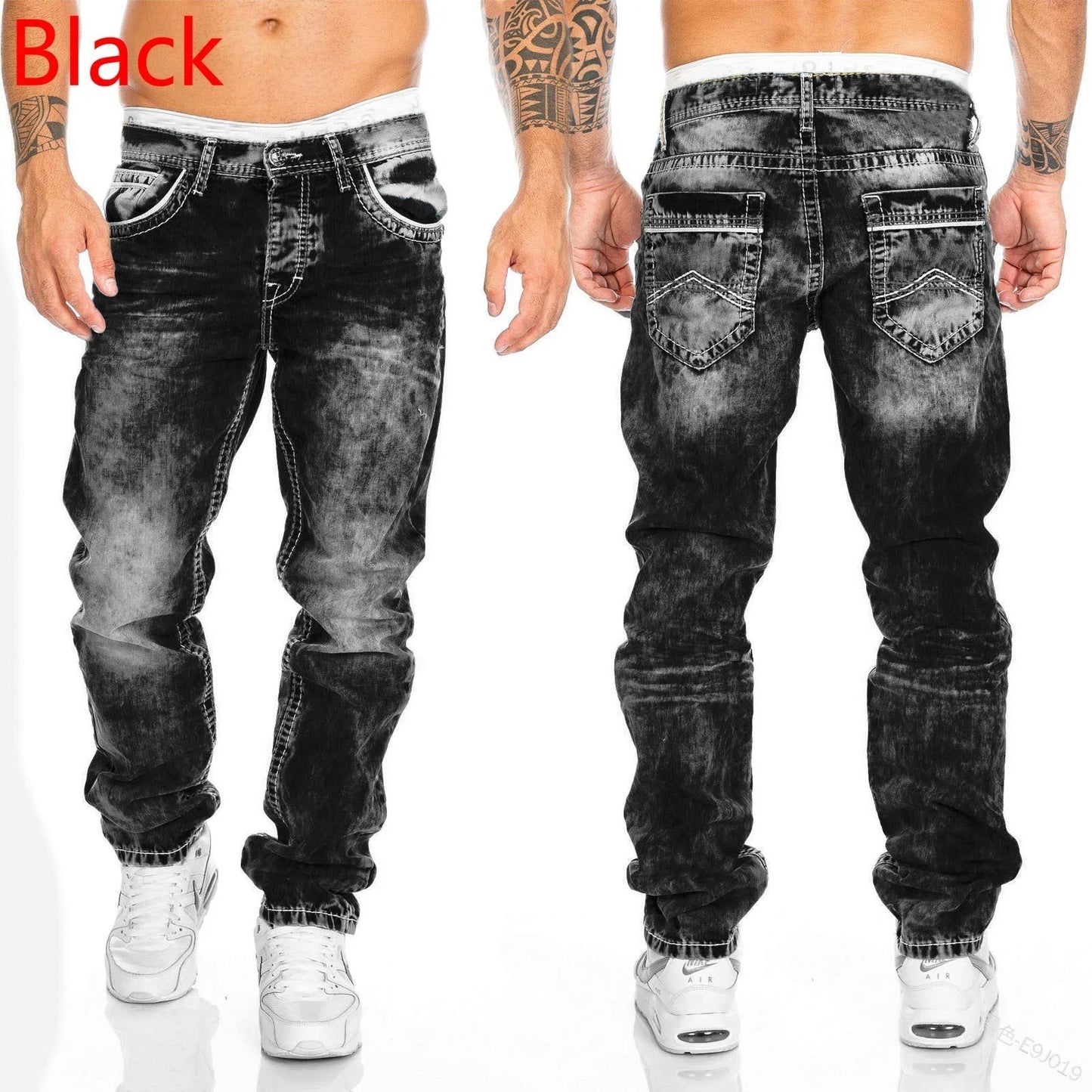 Stretch Slim Baggy Jeans