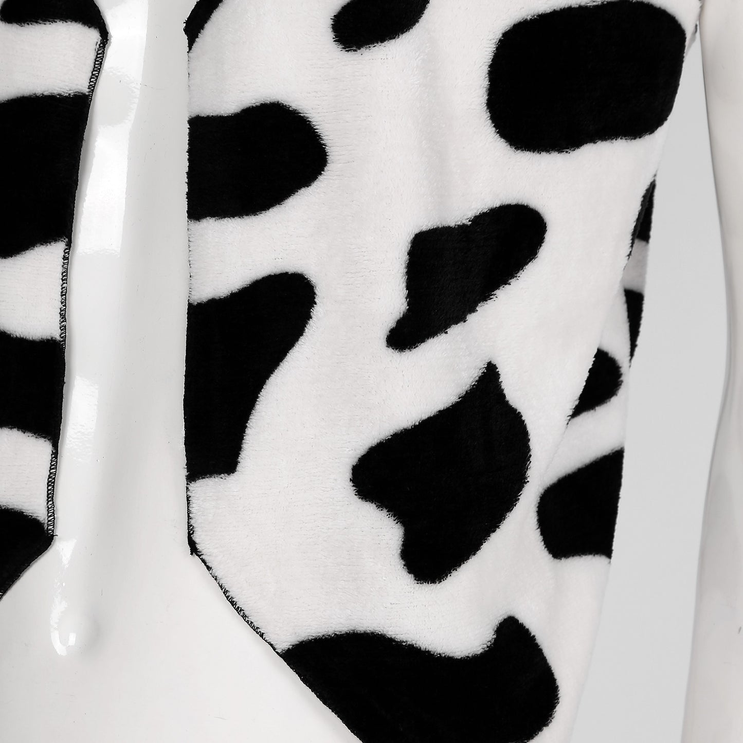 Men's Cow Print Vest Halloween Festival Cosplay Party Fancy Dress Up Sleeveless Open Front Waistcoat Vintage Hippie Costume Vest