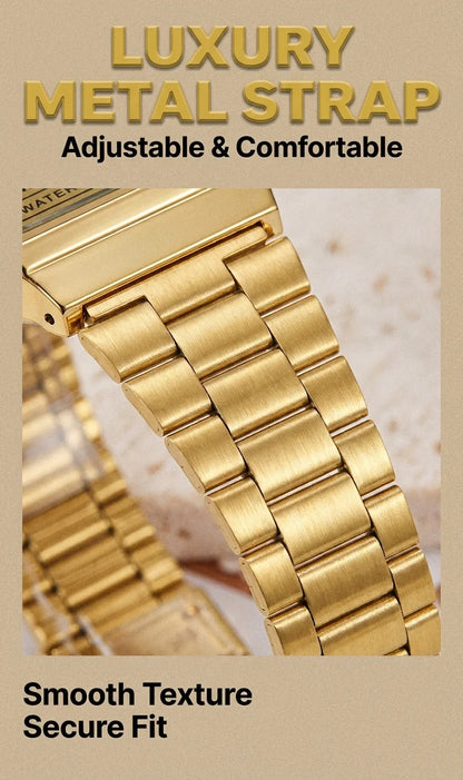 Digital Watches for Women Luxury Gold Ladies Sport Watch reloj mujer Stainless steel Electronic Watch Alarm Clocks Gifts