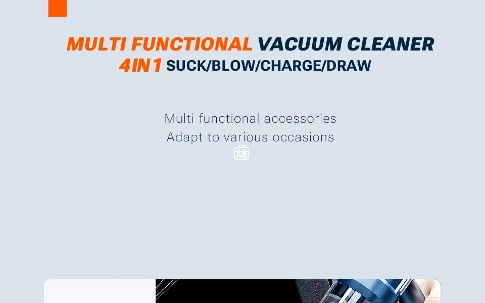 SZUK New Powerful Car Vacuum Cleaner Strong Suction Handheld Cleaning Machine Dust Blower Portable Mini Vacuum Cleaner for Cars
