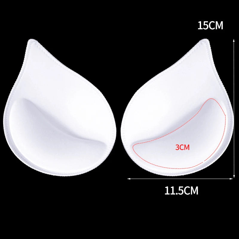 Chest Enhancers Bra Foam Insert Chest Cup Intimates Accessories Sponge Bra Pads Swimsuit Breast Push Up Bra Padding