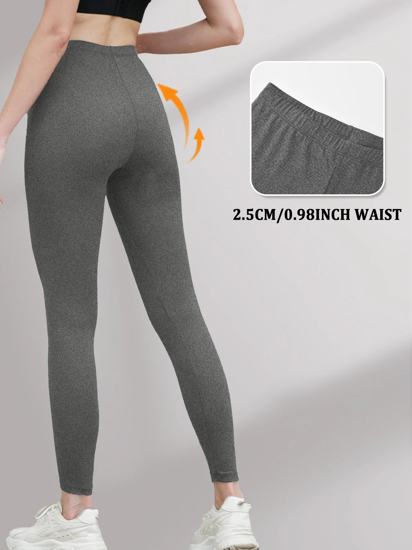 Women's Low Rise Workout Leggings - Super Soft High Elastic Tights for Yoga Running Training Daily Life