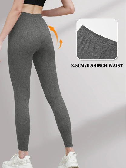 Women's Low Rise Workout Leggings - Super Soft High Elastic Tights for Yoga Running Training Daily Life