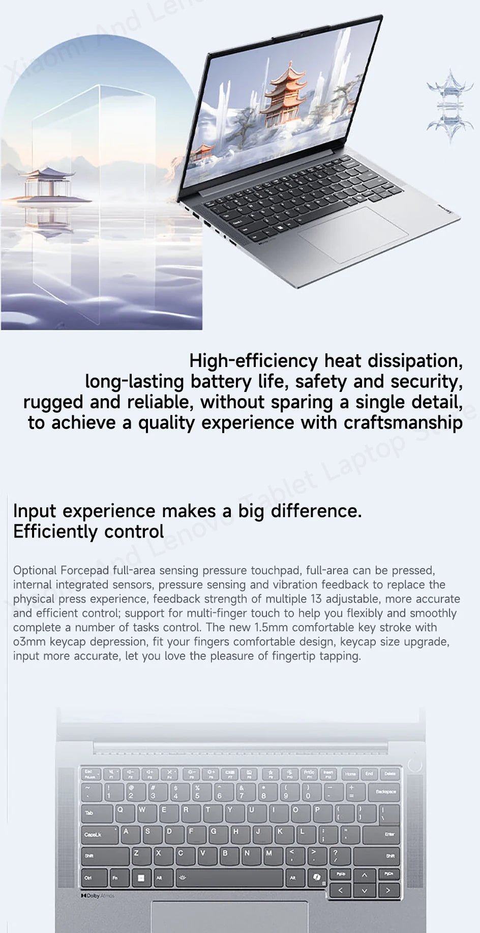 Lenovo Laptop Thinkbook 14+ 2024 AI 14.5" 3K 120Hz Screen UItra5-125H/UItra9-185H NVDIA RTX4060 Dolby Atoms Gaming Notebook PC