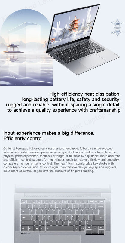 Lenovo Laptop Thinkbook 14+ 2024 AI 14.5" 3K 120Hz Screen UItra5-125H/UItra9-185H NVDIA RTX4060 Dolby Atoms Gaming Notebook PC