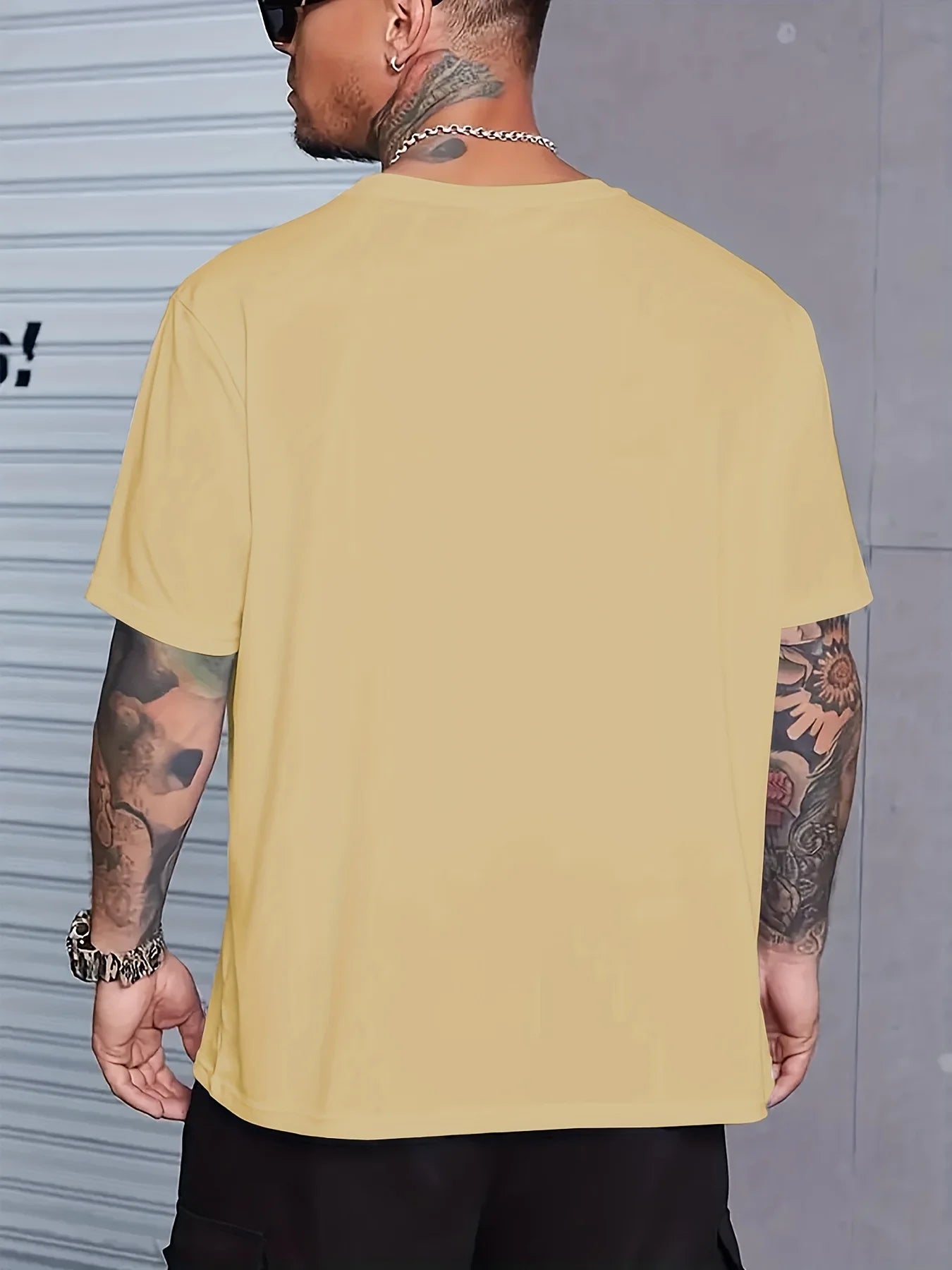 2024 New Men's T-shirt Checked Printed Oversized Loose Men's Top Holiday Casual Clothing Running Short-sleeved T-shirts