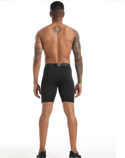 2023 New Crossfit Compression Gym Shorts Men Quick-drying Workout Fitness Leggings Shorts Running Bottom Sports Tights for Men
