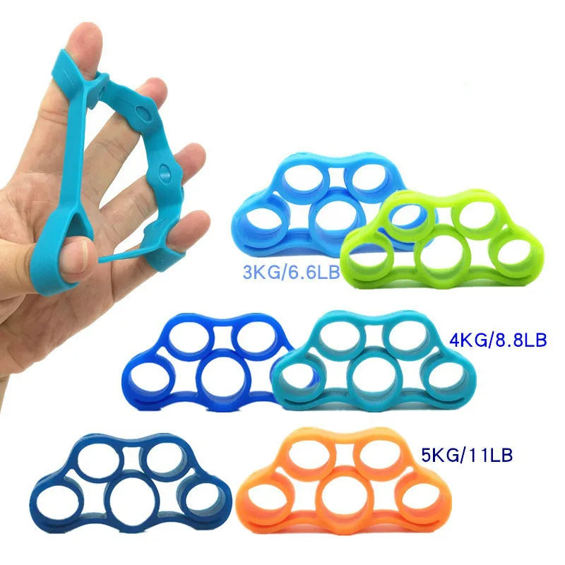 Hand Gripper Silicone Finger Expander Exercise Hand Grip Wrist Strength Trainer Finger Exerciser Resistance Bands Fitness