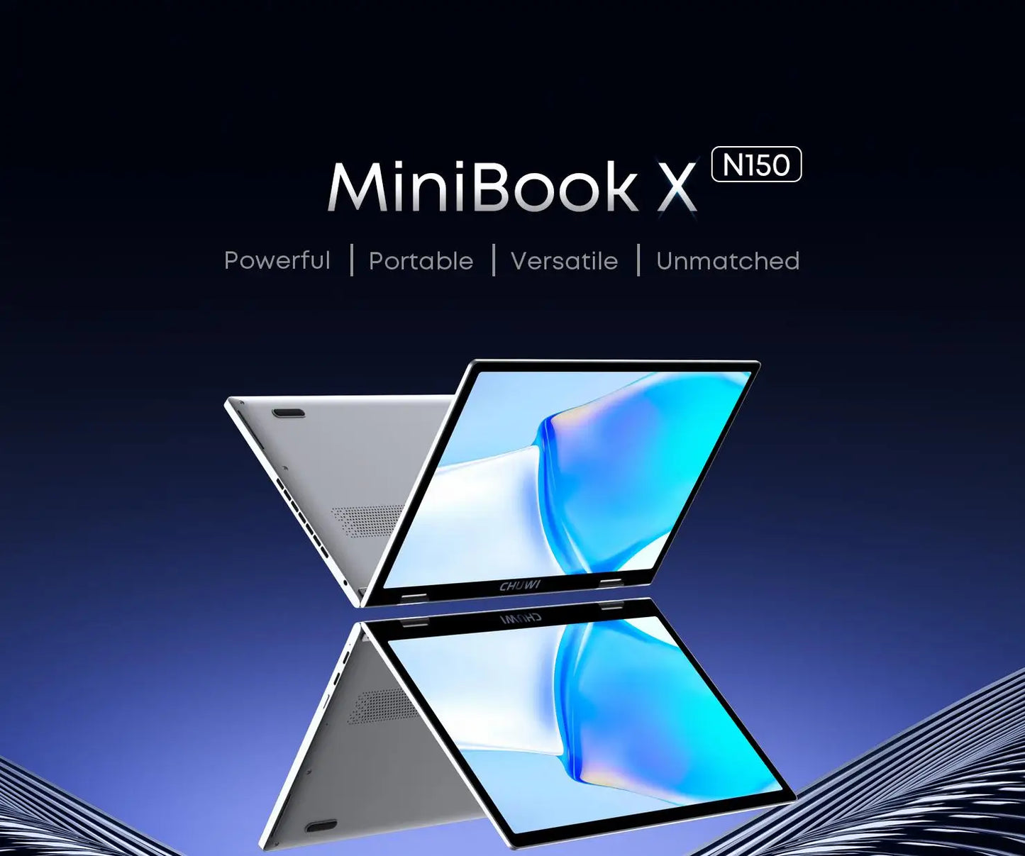 CHUWI MiniBook X Touch Screen Tablet Laptop 2-in-1 Intel N150 16GB LPDDR5 512G SSD  10.51'' 2K FHD Notebook WiFi6 Windows 11