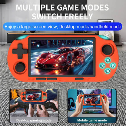GAMINJA Handheld Retro Console – 4.5" IPS, 12,000+ Games
