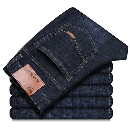Slim Fit Straight Denim Trousers