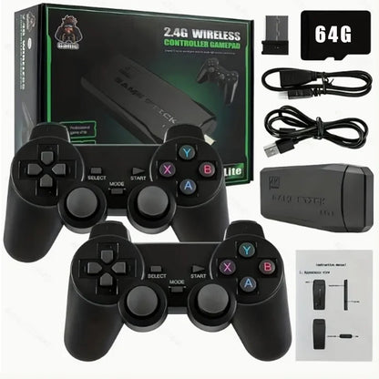 Wireless Video Game Stick 2.4G Dual  Joystick Console Gaming Stick 4K 20000+ Gaming Retro Gaming Thanksgiving Gift