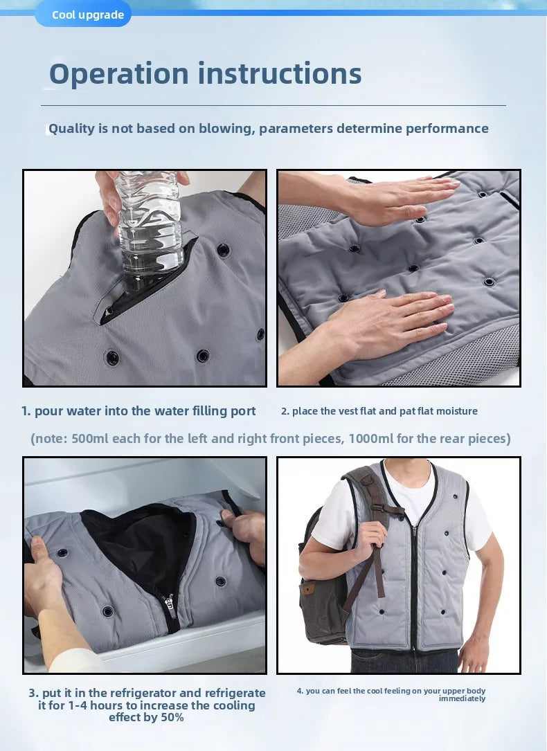 Premium Cooling Jacket with Custom Logo AirConditioned Vest for Couples Ideal Outdoor Workwear & Protection Gear