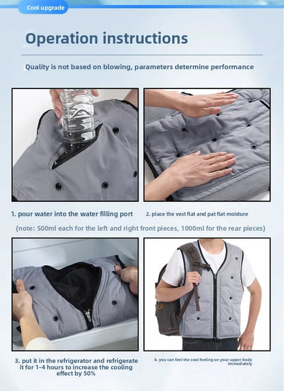 Premium Cooling Jacket with Custom Logo AirConditioned Vest for Couples Ideal Outdoor Workwear & Protection Gear