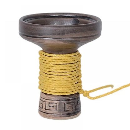 Hookah Mummy Bowl With Hemp Rope Ceramics Shisha Nargile Sheesha Narguile Chicha Cachimbas Water Pipe Smoking Accessories Tools