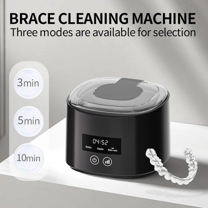 USB Electric Ultrasonic Cleaner for Dental Care Multi-Function Denture & Braces Cleaning Box Invisible Retainer Care Machine