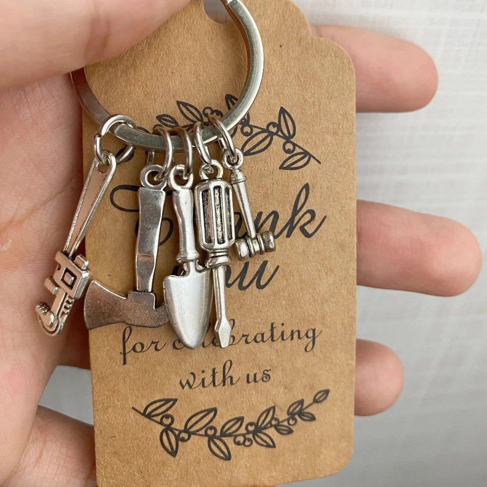 10 Sets Bulk Father's Day Keychains Gifts for Dad Grandpa Men’s Church Events Group Gifting