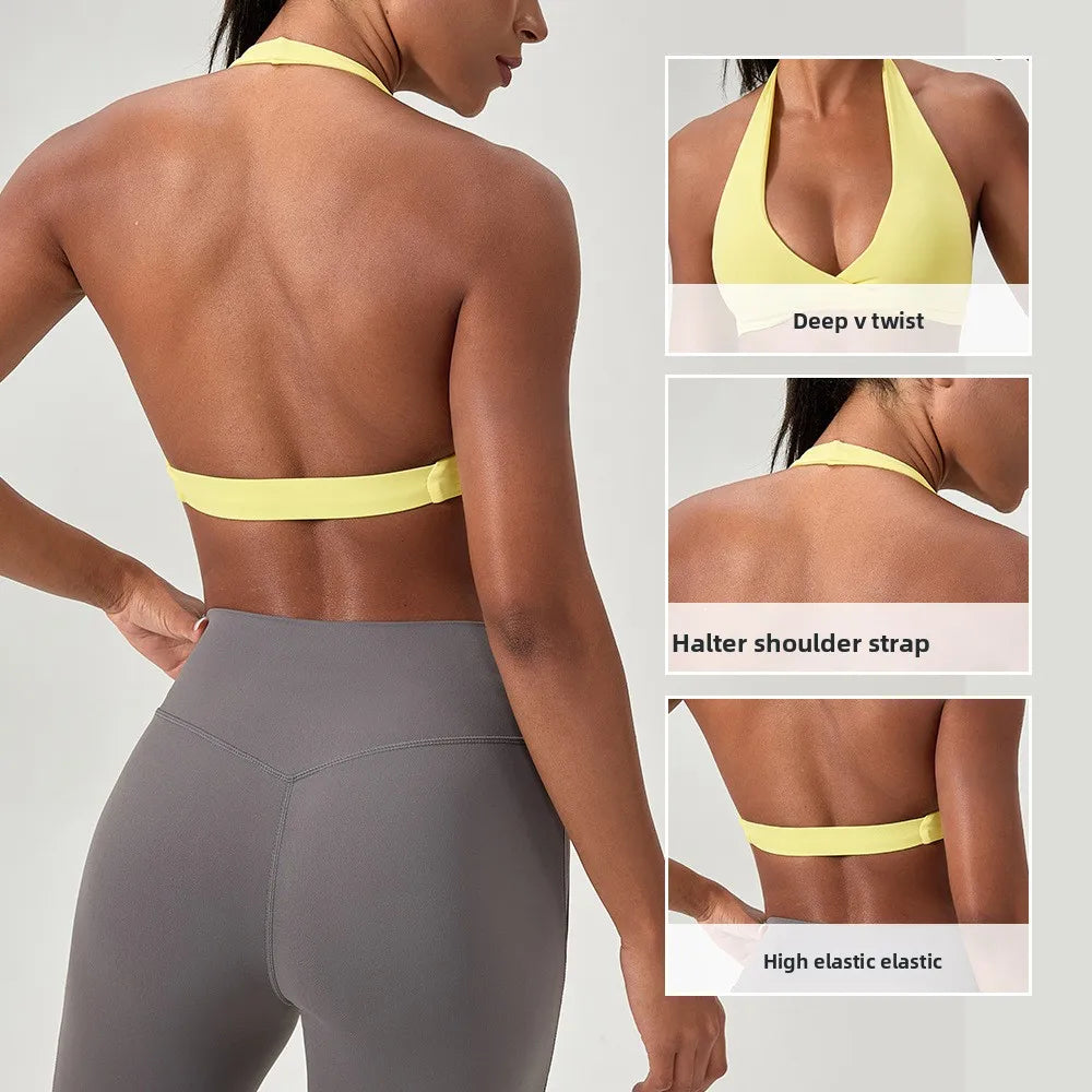 Criss Cross Padded Yoga Sports Bra