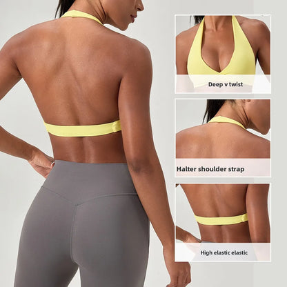 Criss Cross Padded Yoga Sports Bra