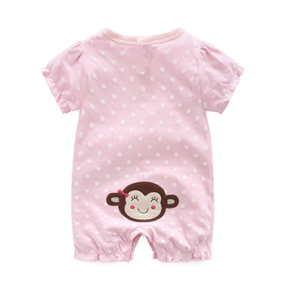 Newborn Clothes Summer Cute Baby Girl Baby Summer Clothes Thin Section 0 to 3 Months Infant Clothes
