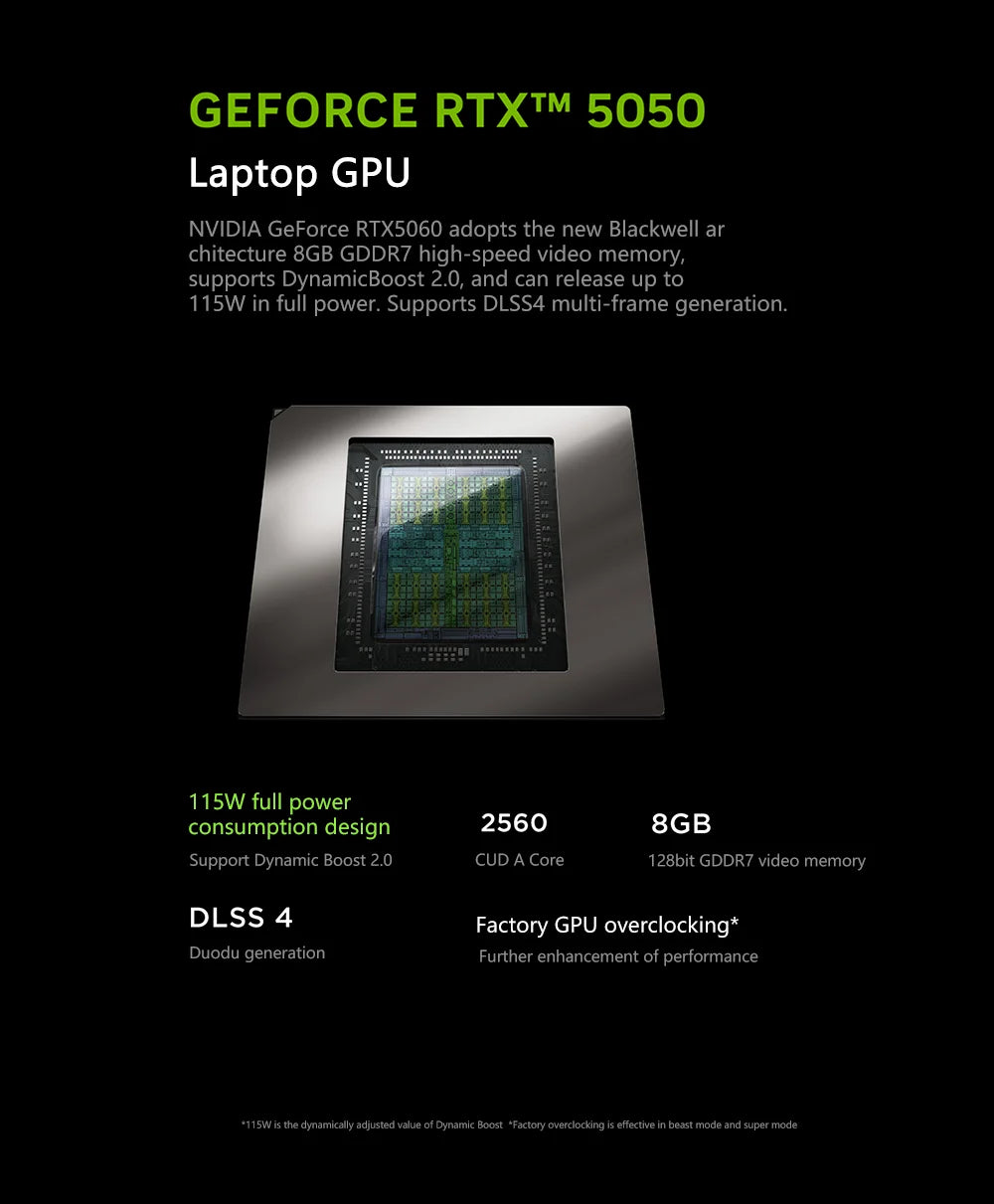 Lenovo LEGION R7000 2025 R7 H 255 RTX5050 16+512GB 15.3inch 2.5K 180Hz Game