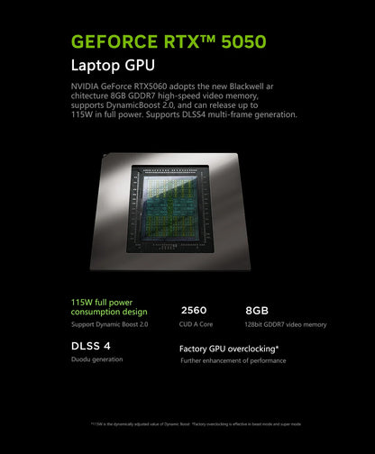 Lenovo LEGION R7000 2025 R7 H 255 RTX5050 16+512GB 15.3inch 2.5K 180Hz Game